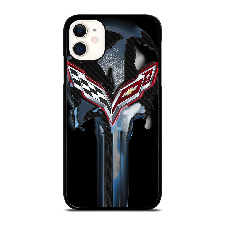CORVETTE SKULL LOGO iPhone 11 Case