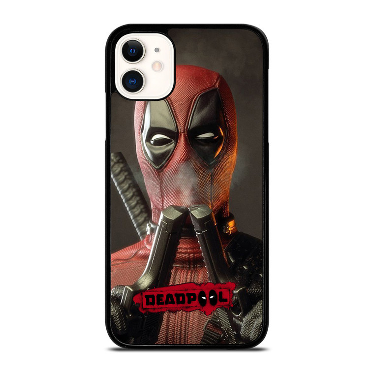 DEADPOLL POTRAIT DOUUBLE PISTOLS iPhone 11 Case