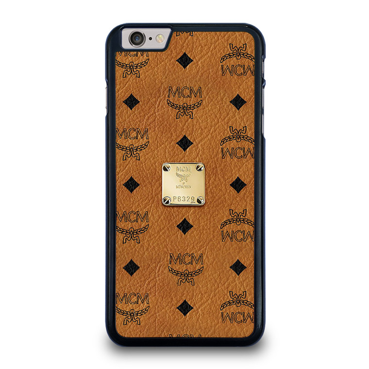 MCM WORLD WIDE BROWN LEATHER EMBLEM iPhone 6 / 6S Plus Case
