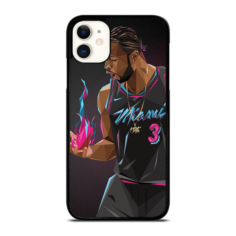 DWYANE WADE MIAMI HEAT ART iPhone 11 Case