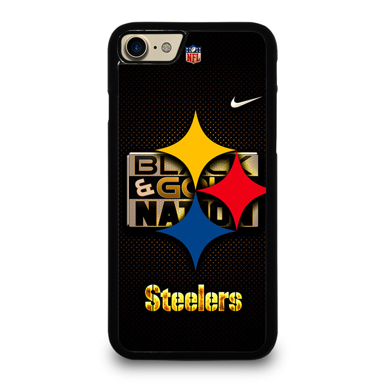 PITTSBURGH STEELERS BLACK AND GO NATION iPhone 7 Case