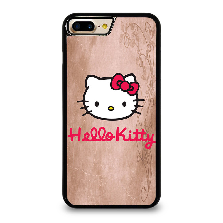 HELLO KITTY FACE WOOD iPhone 7 Plus Case