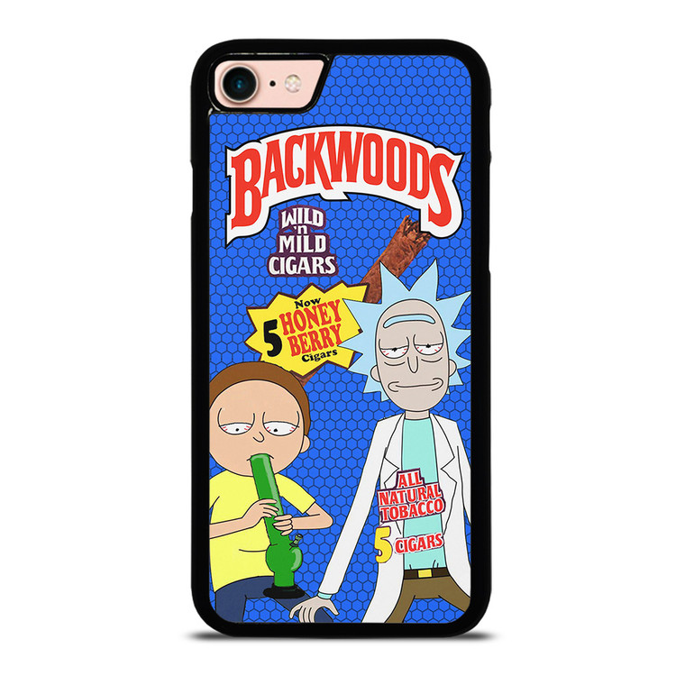 BACKWOODS RICK AND MORTY BLUE iPhone 8 Case