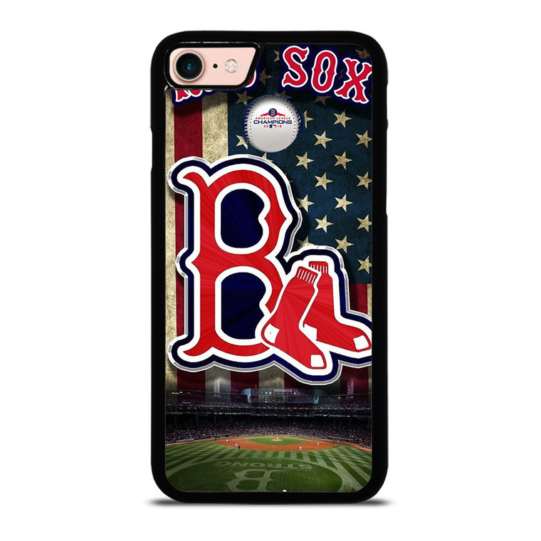 BOSTON RED SOX BASEBALL USA FLAH iPhone 8 Case