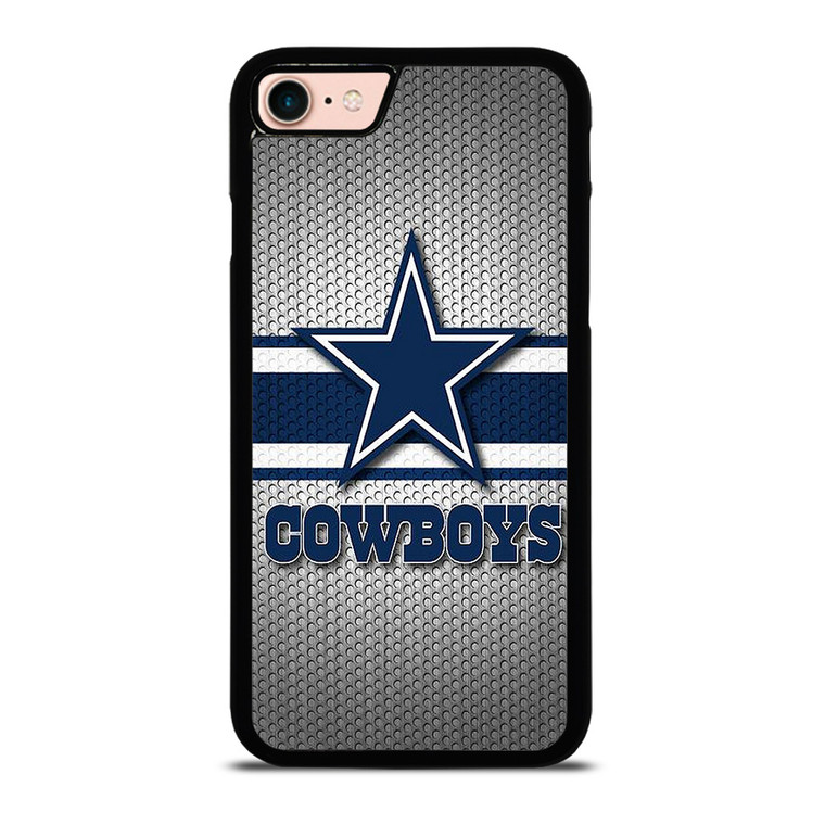 DALLAS COWBOYS NFL LOGO SILVER CARBON iPhone 8 Case