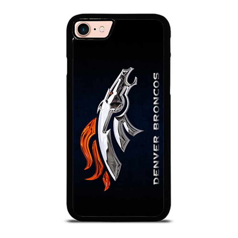 DENVER BRONCOS LOGO SILVER HORSE iPhone 8 Case