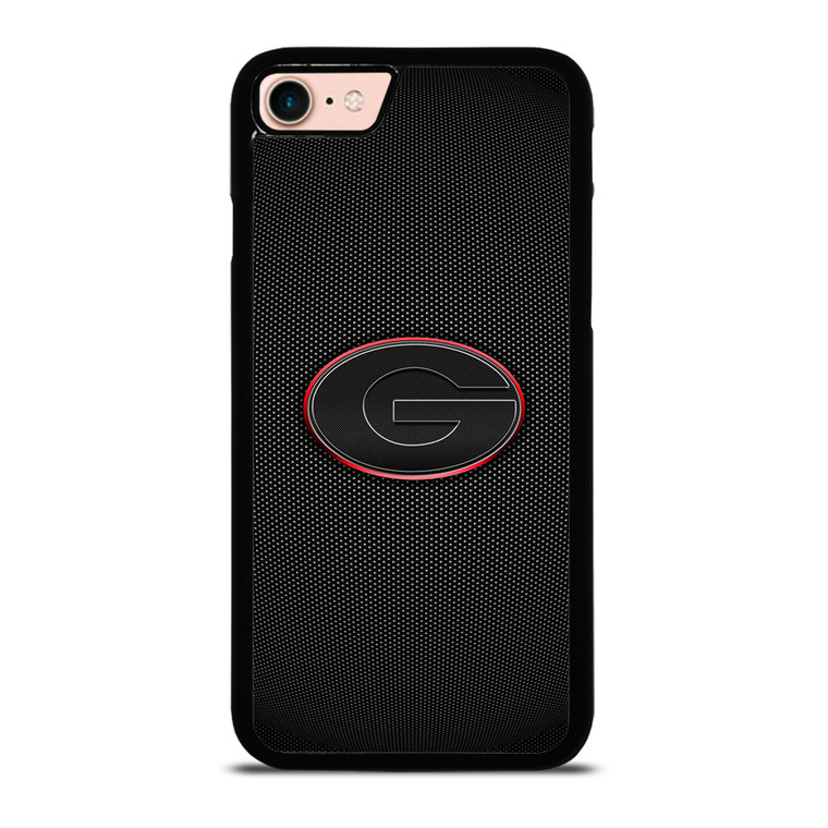 GEORGIA BULLDOGS CARBON LOGO iPhone 8 Case