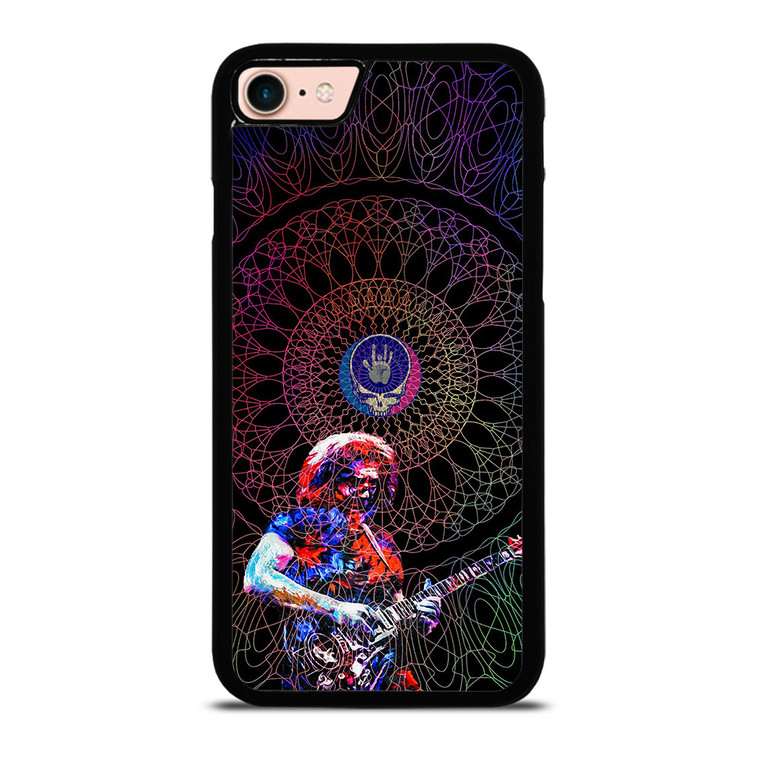 GRATEFUL DEAD JERRY GARCIA GUITAR ART GLASS iPhone 8 Case