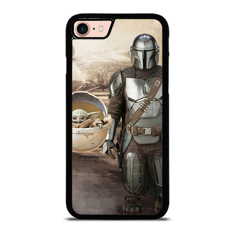 MANDALORIAN AND BABY YODA STAR WARS iPhone 8 Case