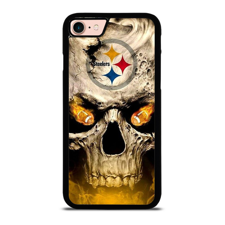 PITTSBURGH STEELERS FOOTBALL SKULL iPhone 8 Case