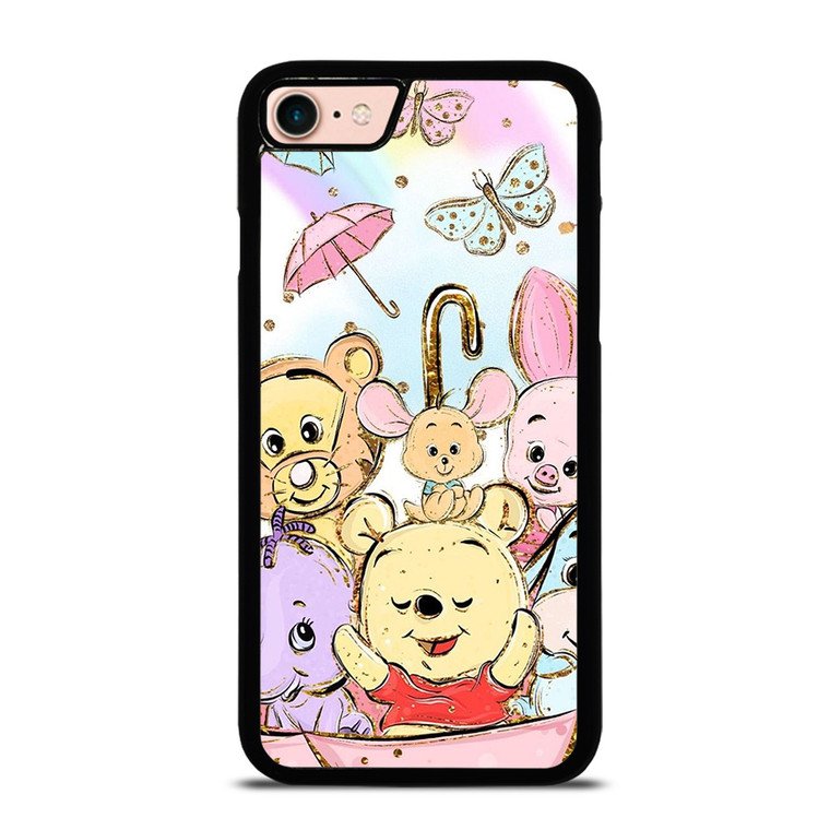 WINNIE THE POOH AND FRIENDS UMBRELA iPhone 8 Case