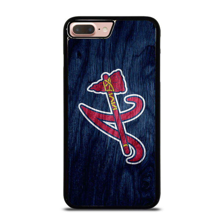 ATLANTA BRAVES MLB WOODEN LOGO iPhone 8 Plus Case