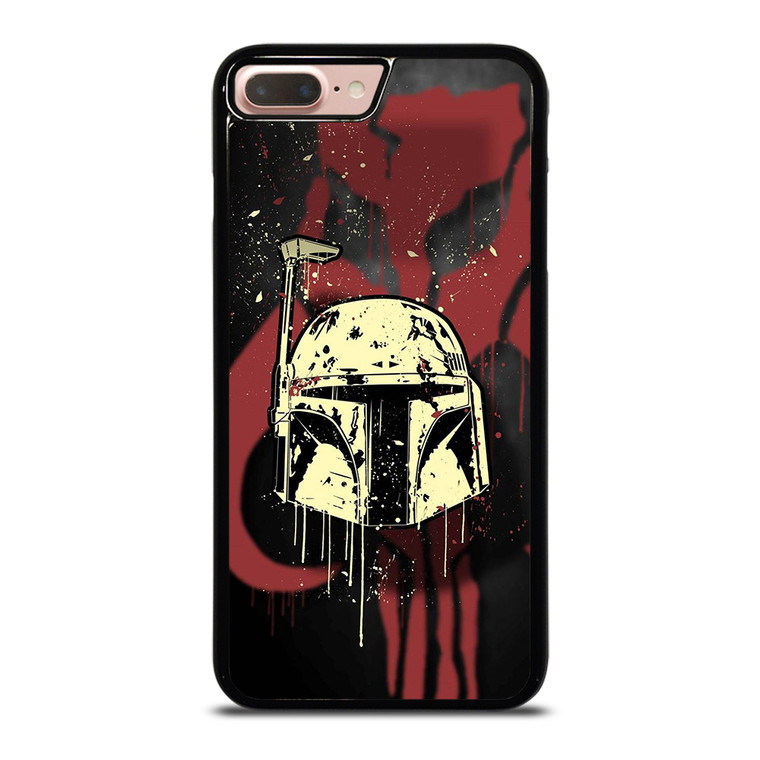 BOBA FETT HELMET STAR WARS ART iPhone 8 Plus Case