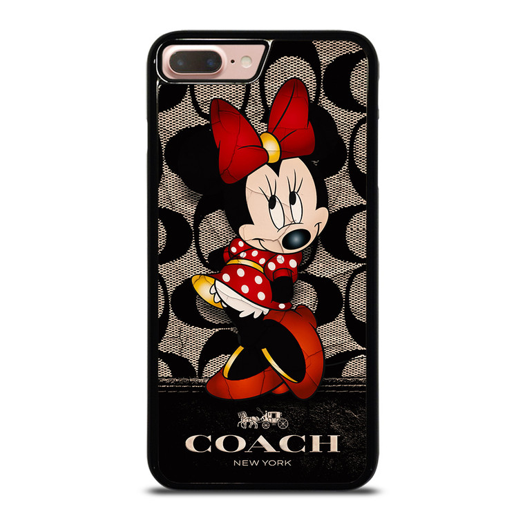COACH NEW YORK BLACK MINNIE MOUSE iPhone 8 Plus Case