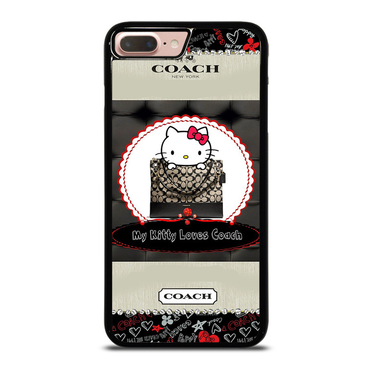 COACH NEW YORK HELLO KITTY BLACK iPhone 8 Plus Case