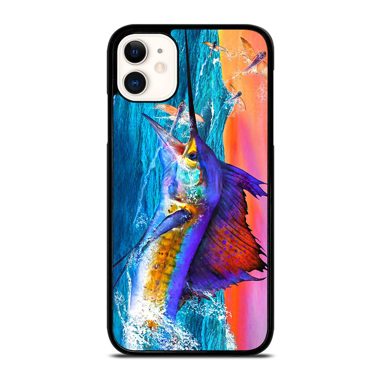 GUY HARVEY ISLAND MARLIN BOAT 2 iPhone 11 Case
