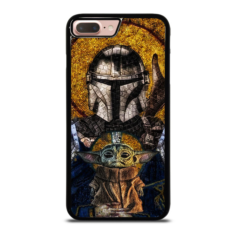 MANDALORIAN AND BABY YODA STAR WARS ART iPhone 8 Plus Case