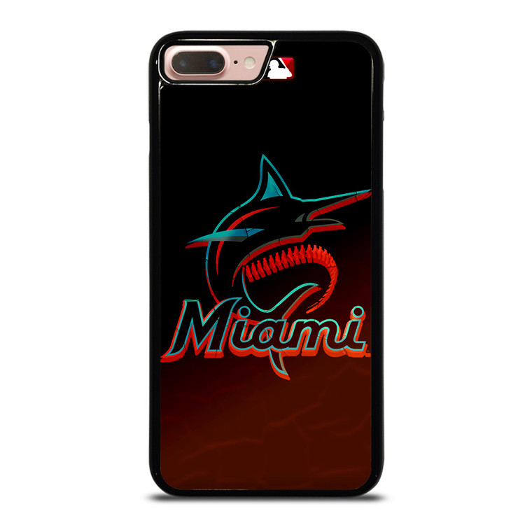 MIAMI MARLINS MLB BASEBALL TEAM LOGO iPhone 8 Plus Case