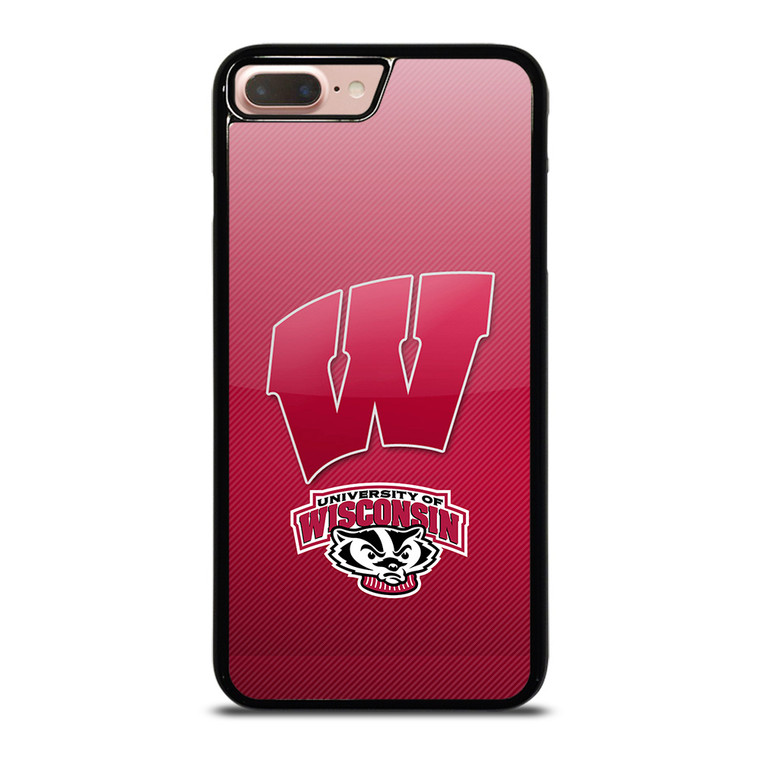 WISCONSIN BADGER LOGO UNIVERSITY FOOTBALL TEAM iPhone 8 Plus Case