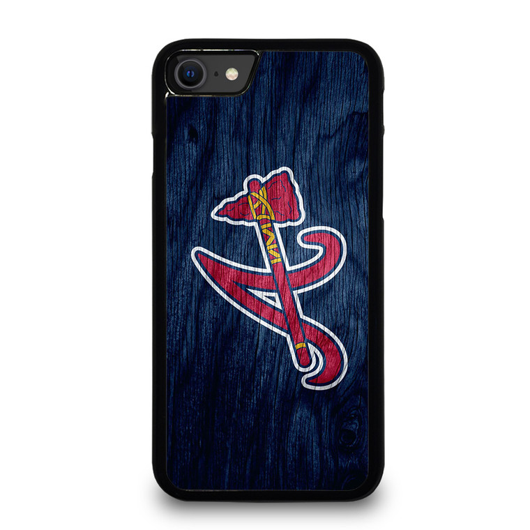 ATLANTA BRAVES MLB WOODEN LOGO iPhone SE 2020 Case
