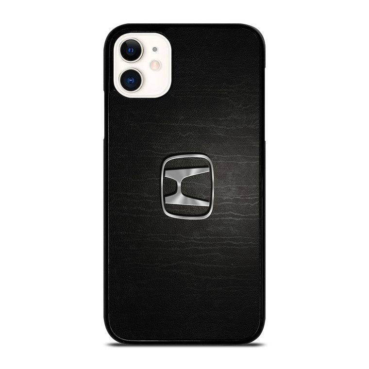 HONDA CHROME LOGO LEATHER iPhone 11 Case HONDA CHROME LOGO LEATHER iPhone 11 Case
