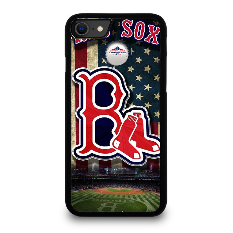BOSTON RED SOX BASEBALL USA FLAH iPhone SE 2020 Case