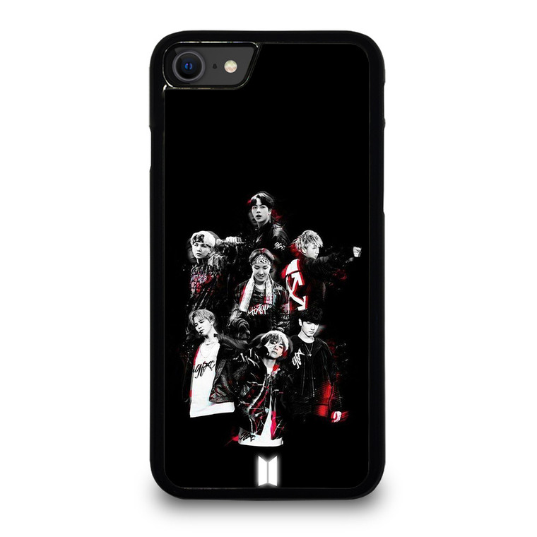 BTS BANGTAN BOYS BLACK iPhone SE 2020 Case