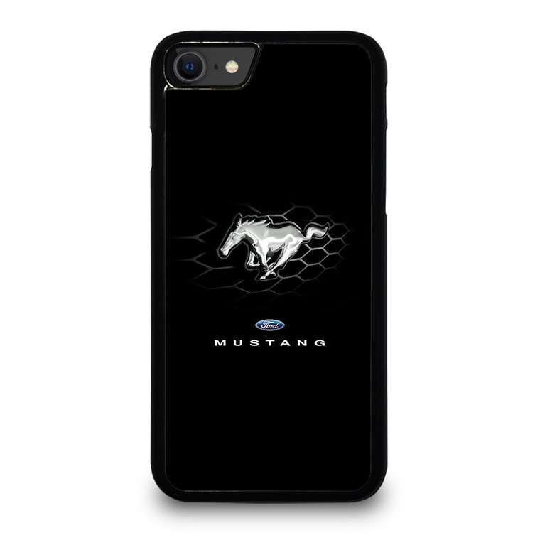 FORD MUSTANG LOGO BLACK iPhone SE 2020 Case