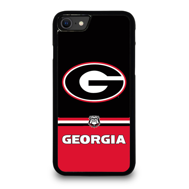 GEORGIA BULDOGS STRIPS iPhone SE 2020 Case