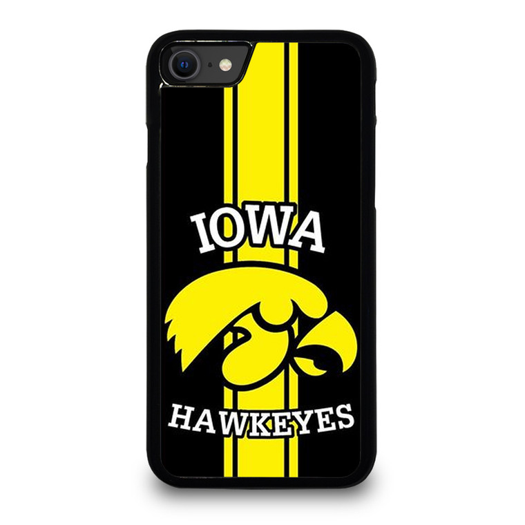 IOWA HAWKEYES STRIPS LOGO FOOTBALL TEAM iPhone SE 2020 Case
