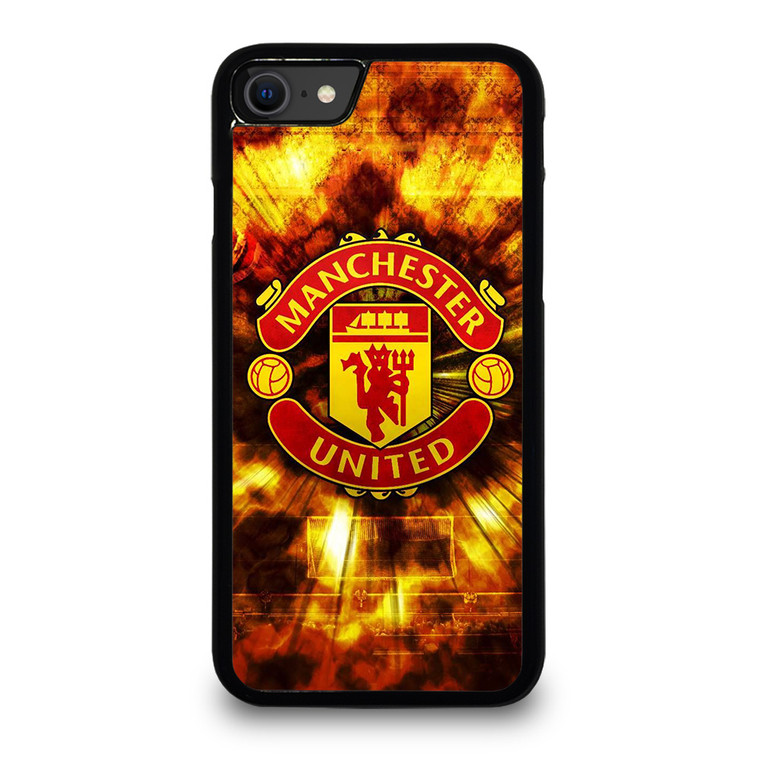 MANCHESTER UNITED FOOTBALL CLUB ON FIRE iPhone SE 2020 Case