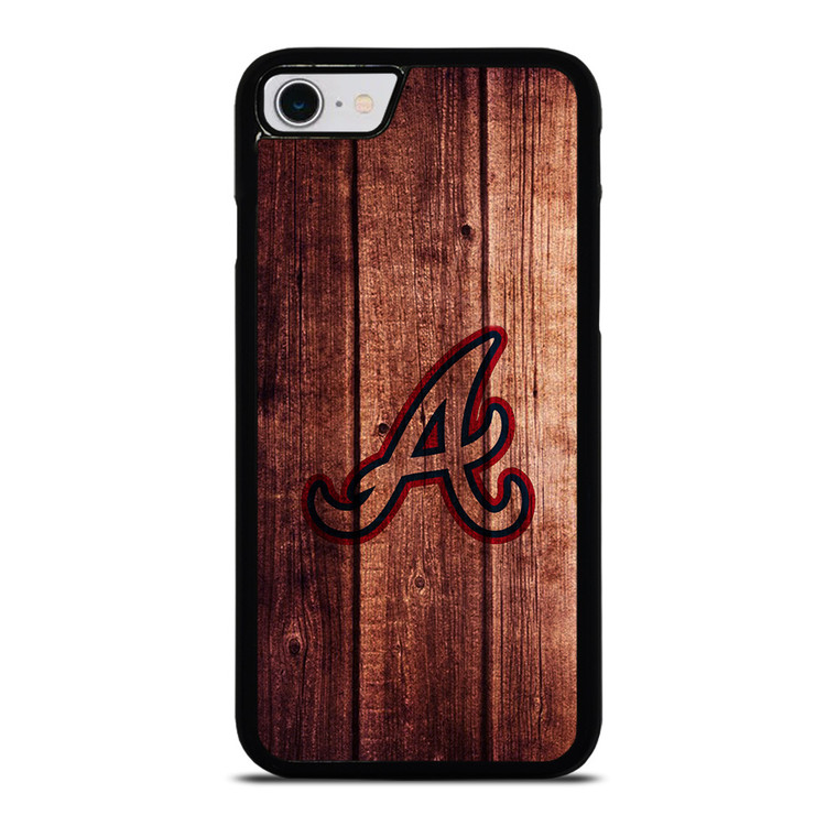 ATLANTA BRAVES LOGO WOOD INITIAL iPhone SE 2022 Case