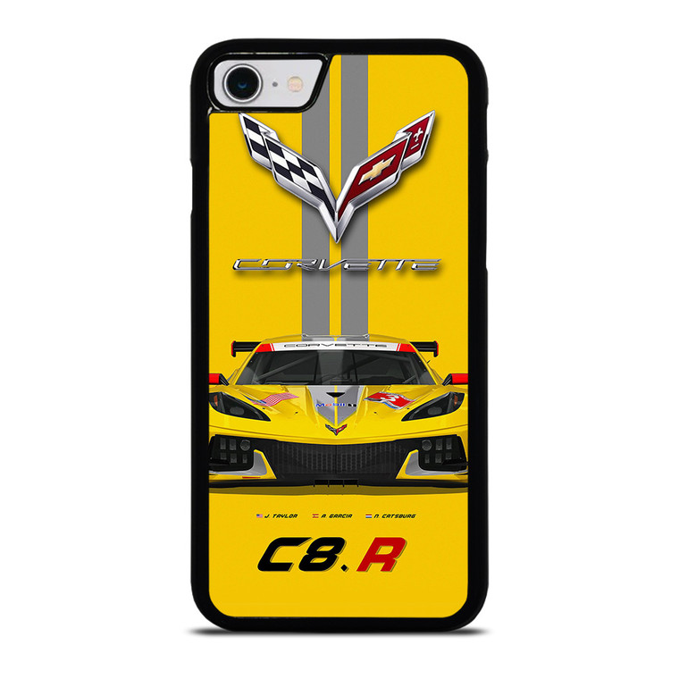 CORVETTE C8 R YELLOW iPhone SE 2022 Case
