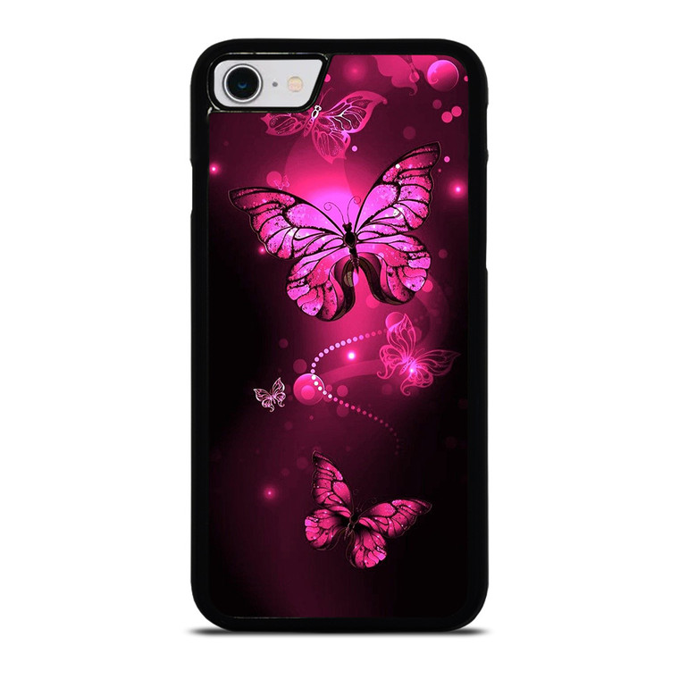 PURPLE BITTERFLY PINK iPhone SE 2022 Case