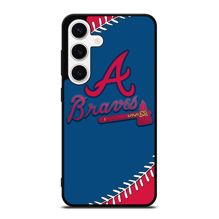ATLANTA BRAVES ICON BALL BASEBALL Samsung Galaxy S24 Case