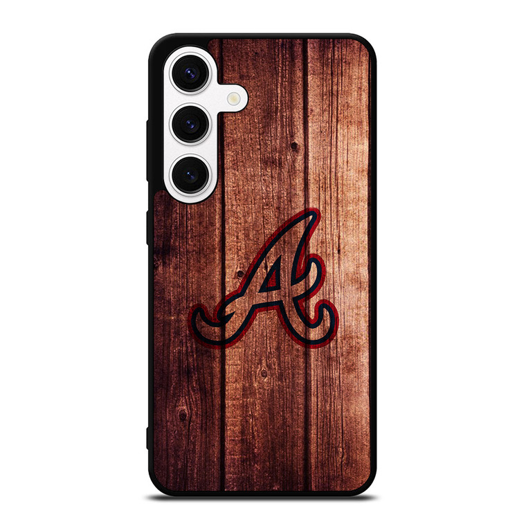 ATLANTA BRAVES LOGO WOOD INITIAL Samsung Galaxy S24 Case