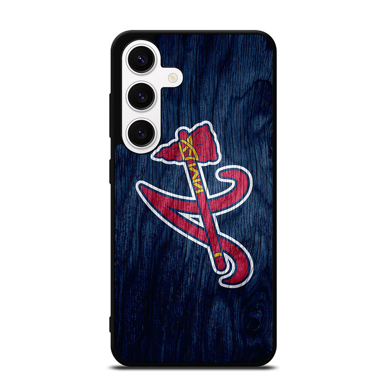 ATLANTA BRAVES MLB WOODEN LOGO Samsung Galaxy S24 Case