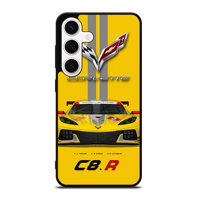 CORVETTE C8 R YELLOW Samsung Galaxy S24 Case