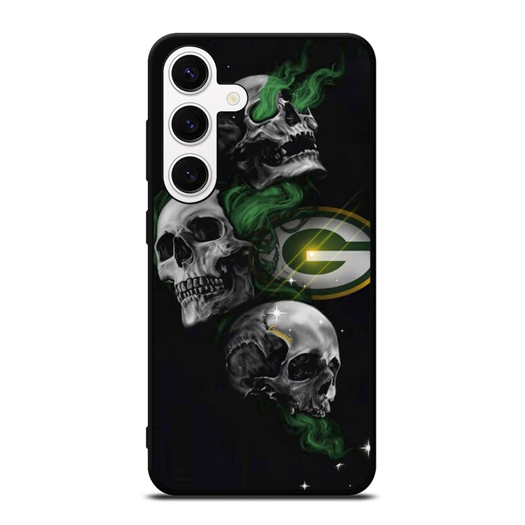 GREEN BAY PACKERS SKULLS AREA Samsung Galaxy S24 Case
