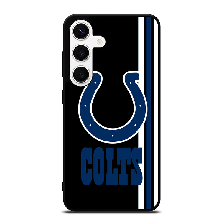 INDIANAPOLIS COLTS STRIPS LOGO NFL FOOTBALL Samsung Galaxy S24 Case