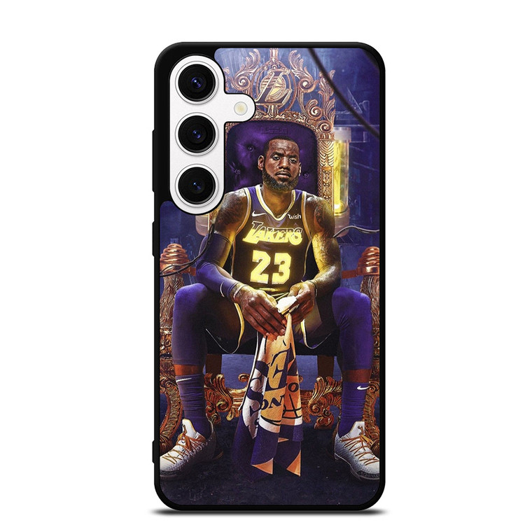 LEBRON JAMES LAKERS KING SITDOWN Samsung Galaxy S24 Case