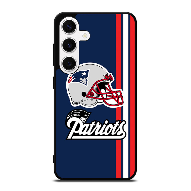 NEW ENGLAND PATRIOTS STRIPS HELMET Samsung Galaxy S24 Case