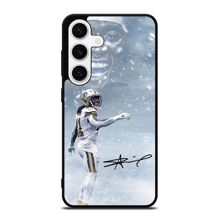 NEW ORLEANS SAINTS ALVIN KAMARA SNOW Samsung Galaxy S24 Case