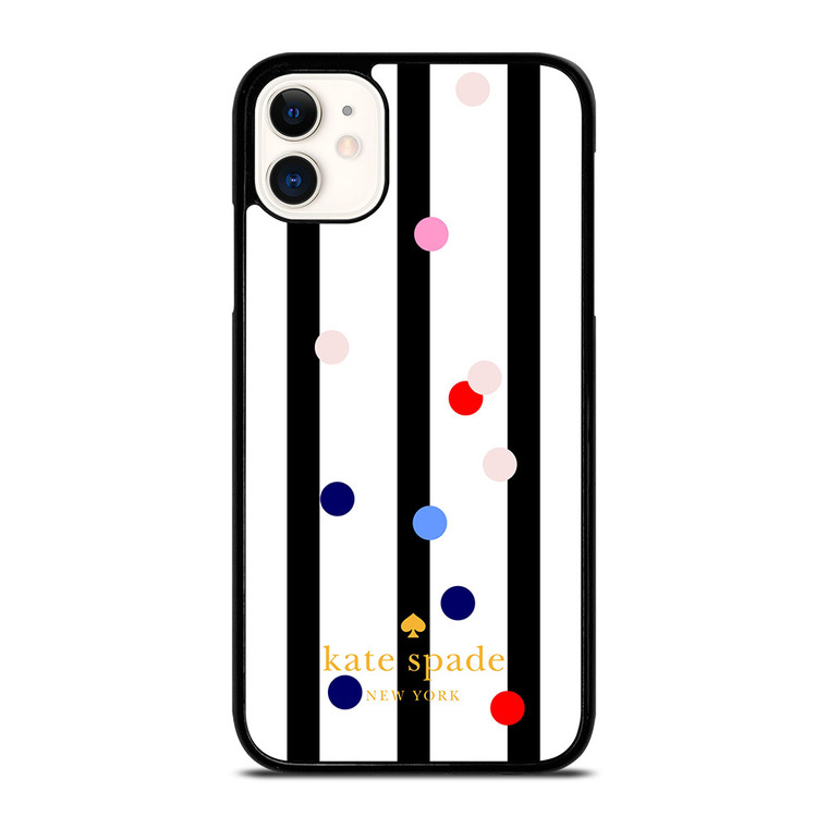 KATE SPADE STRIPE POLKADOTS iPhone 11 Case
