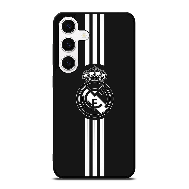 REAL MADRID FC LOGO BLACK WHITE Samsung Galaxy S24 Case