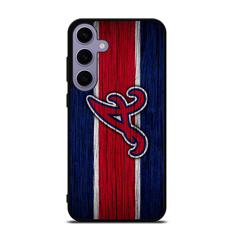 ATLANTA BRAVES MLB LOGO STRIPS Samsung Galaxy S24 Plus Case