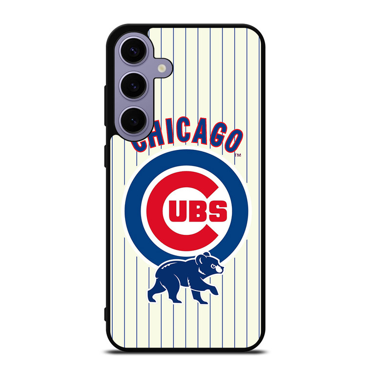 CHICAGO CUBS BASEBALL STRIPES LOGO Samsung Galaxy S24 Plus Case