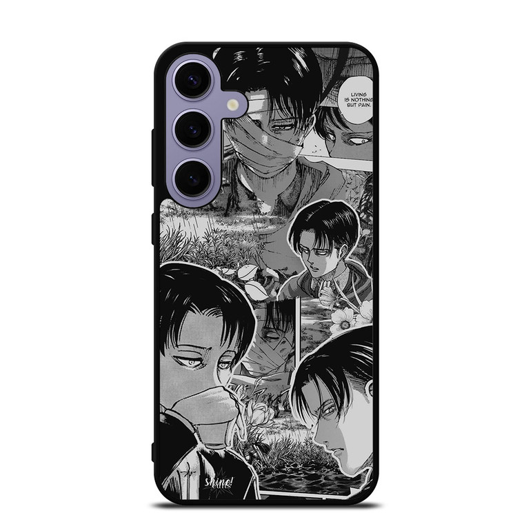 LEVI ACKERMAN ATTTACK ON TITAN MANGA Samsung Galaxy S24 Plus Case