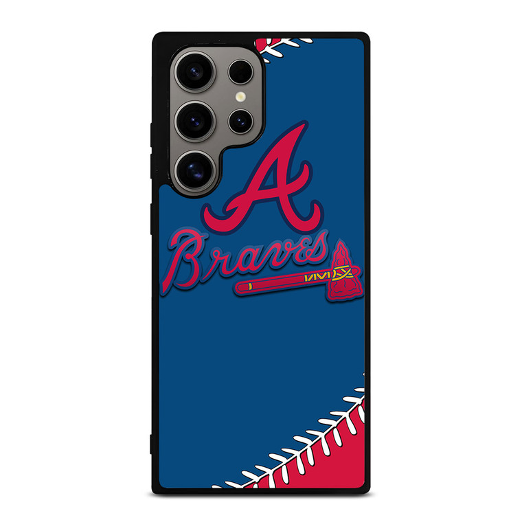 ATLANTA BRAVES ICON BALL BASEBALL Samsung Galaxy S24 Ultra Case