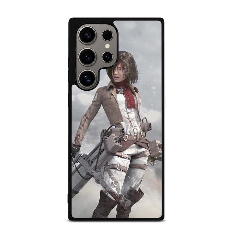ATTACK ON TITAN MIKASA ACKERMAN SNOW Samsung Galaxy S24 Ultra Case